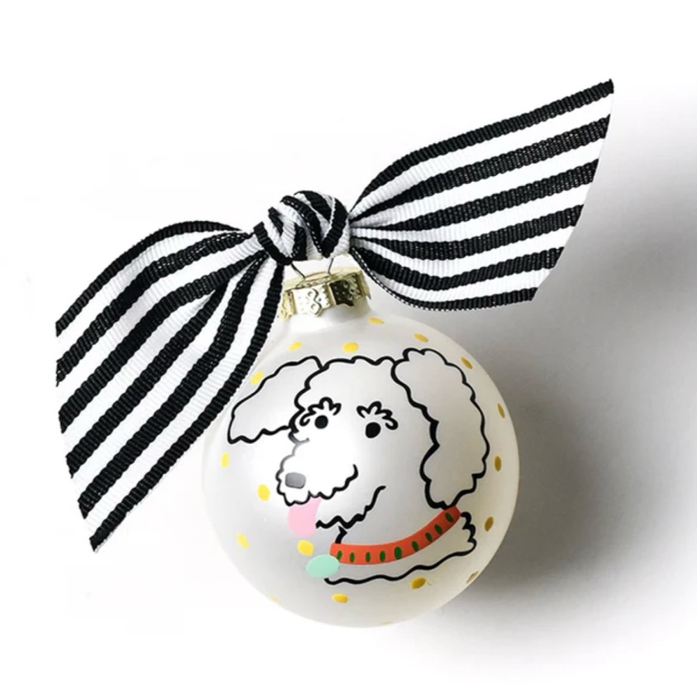 Dog Glass Ornament by Coton Colors